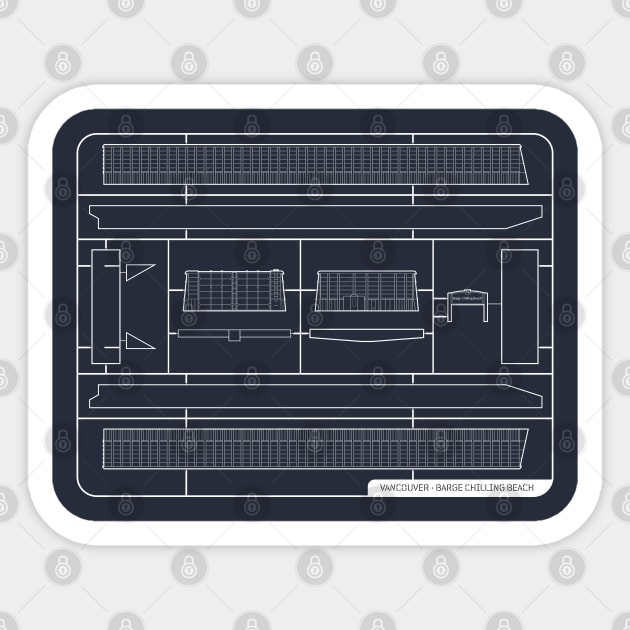 English Bay Barge Model Kit Sticker by Koyaanisqatsian